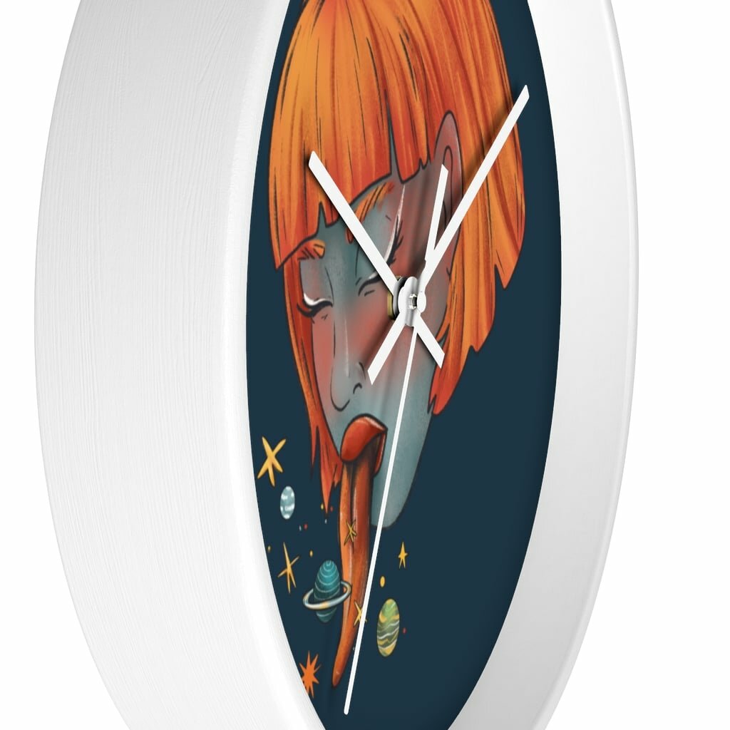 Space Zen Lick Wall clock